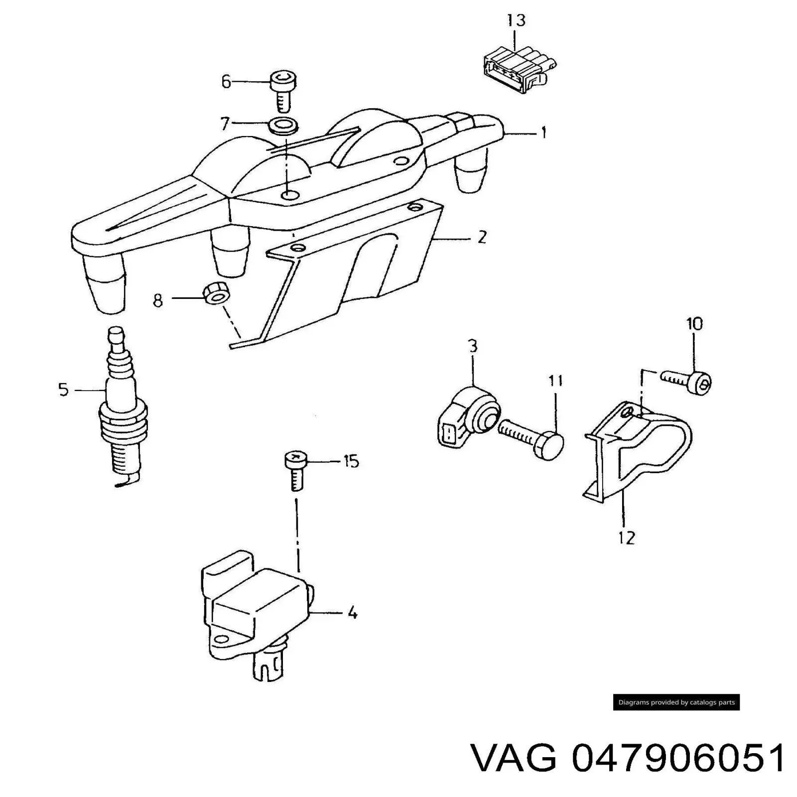 Датчик абсолютного давления в коллекторе VAG 047906051 цена, от 55.72 USD
