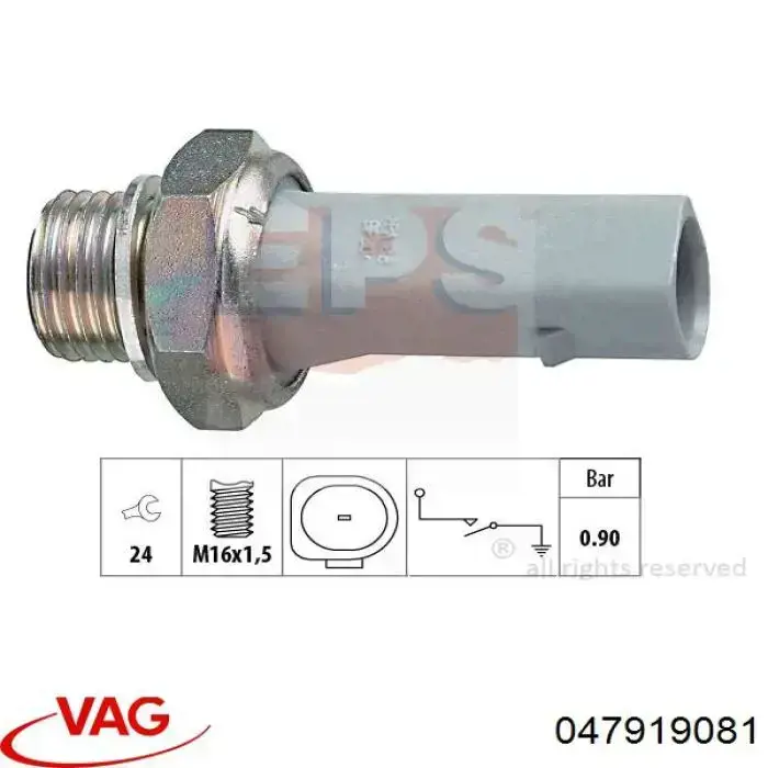 Датчик давления масла 047919081 VAG