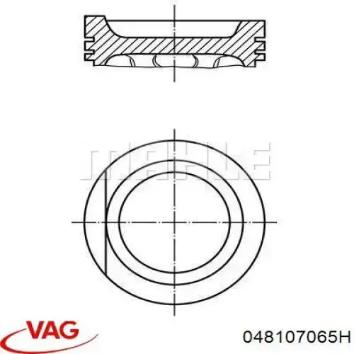 Купить 048107065H VAG Поршень на 1 цилиндр