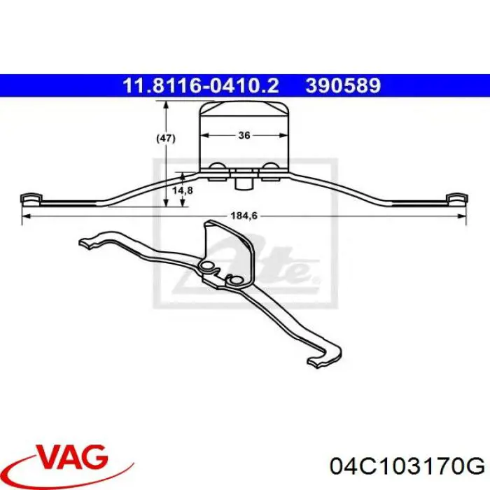 Сальник коленвала задний VAG 04C103170G цена, от 31.65 USD
