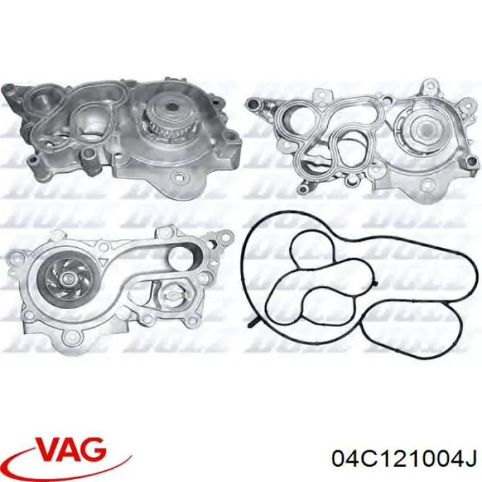 04C121004J VAG bomba de água (bomba de esfriamento)