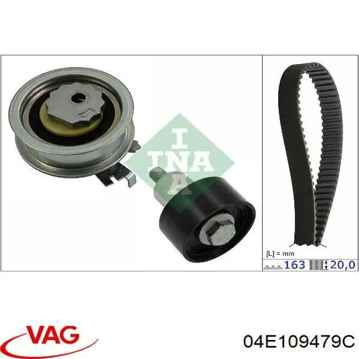 Ролик натяжителя VAG 04E109479C
