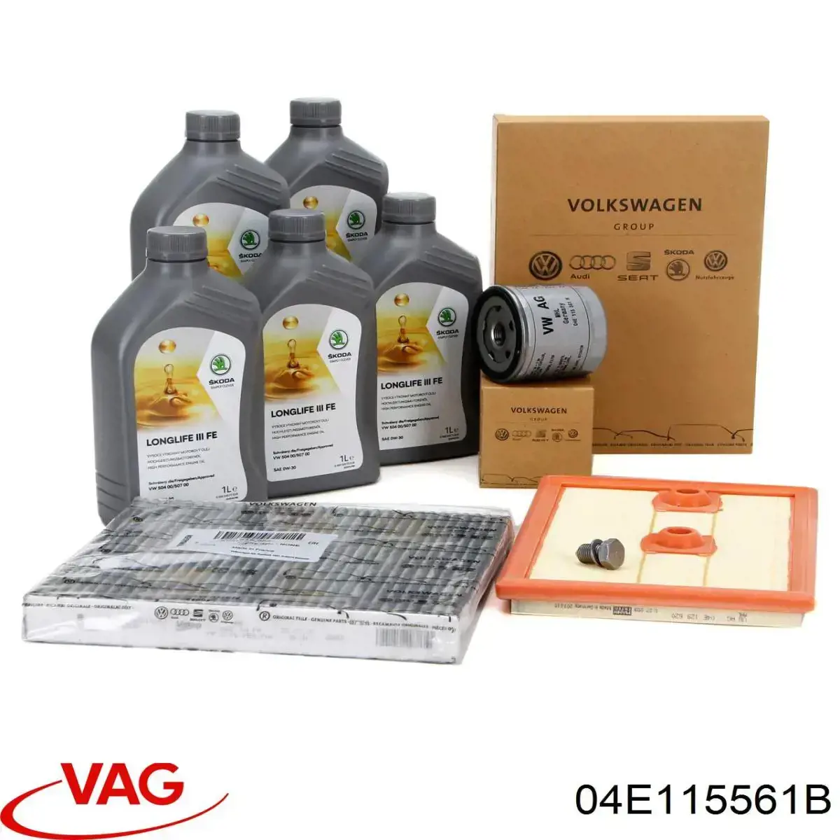 04E115561B VAG Масляный фильтр двигателя