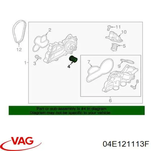 04E121113F VAG/Skoda