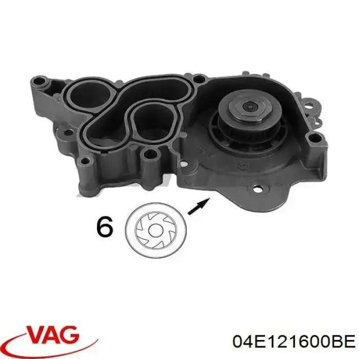 04E121600BE VAG Насос водяной