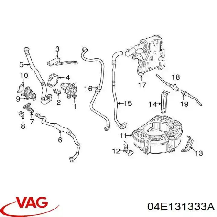 Насос воздушный VAG 04E131333A цена, от 141.38 USD