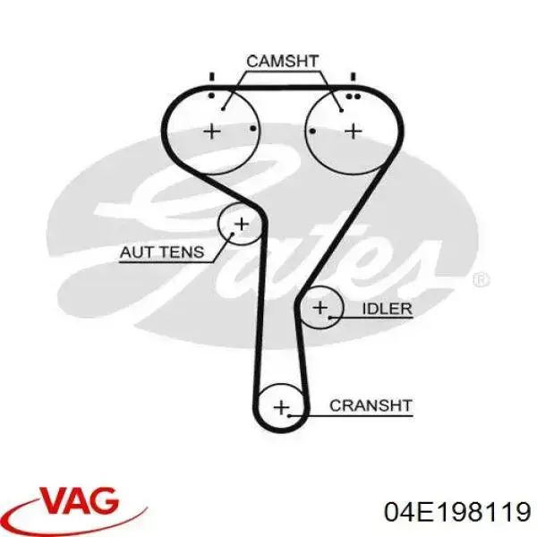 ГРМ ремни, комплект VAG 04E198119 цена, от 86.14 USD
