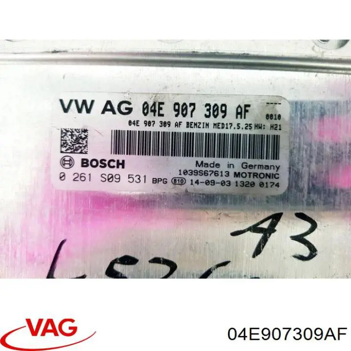 0261S09531 Bosch модуль управления (эбу двигателем)