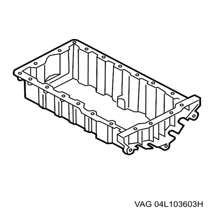 04L103603H VAG поддон масляный картера двигателя, верхняя часть