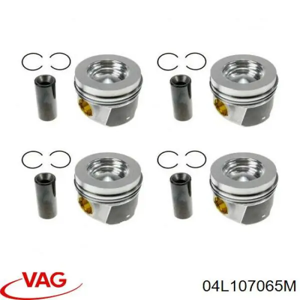 Поршень на 1 цилиндр 028PI00158000 Mahle Original