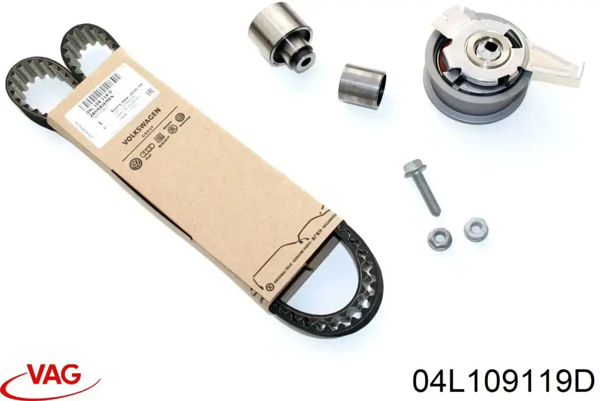 Correia do mecanismo de distribuição de gás 04L109119D VAG