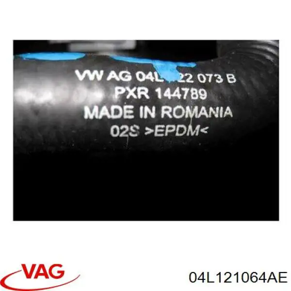 Mangueira (cano derivado) do sistema de esfriamento 04L121064AE VAG