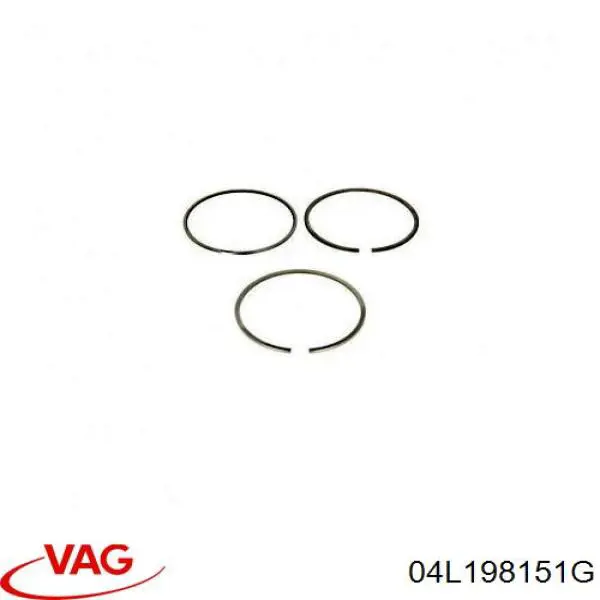 04L198151G VAG кольца поршневые на 1 цилиндр, std.