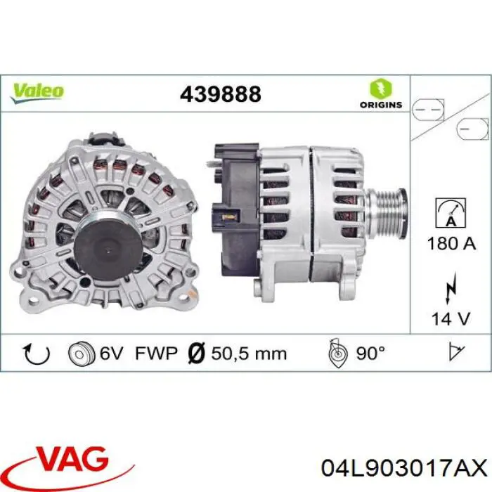 04L903017AX VAG генератор