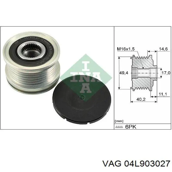 04L903027 VAG gerador