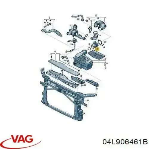Датчик массового расхода воздуха VAG 04L906461B цена, от 15.50 USD