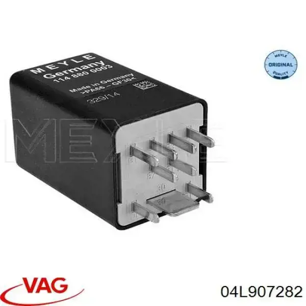 Relê das velas de incandescência VAG 04L907282