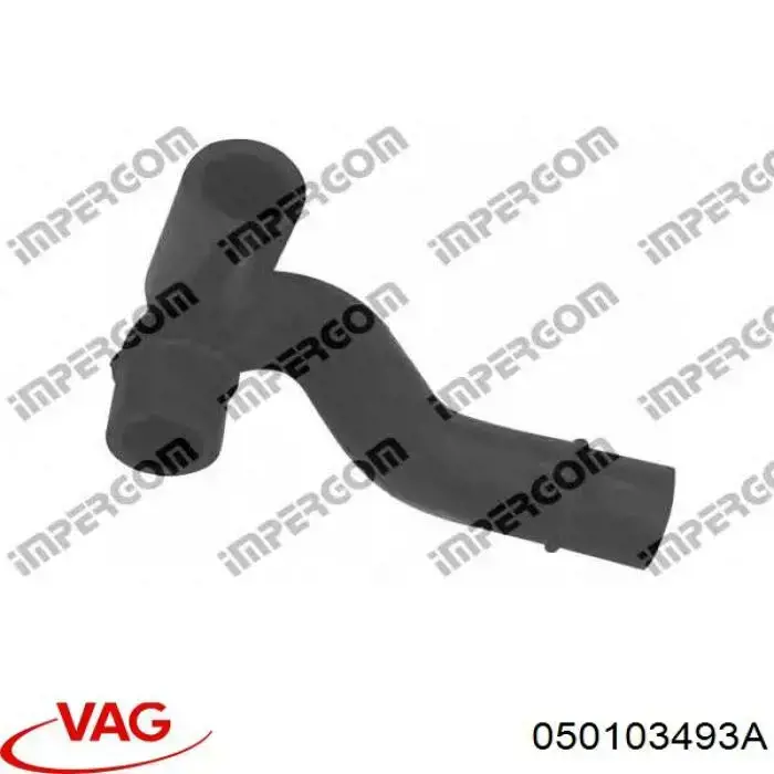 Патрубок вентиляции картера, маслоотделителя VAG 050103493A цена, от 26.71 USD