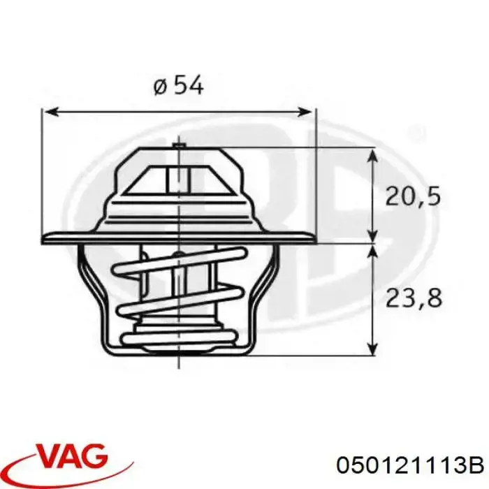 Термостат в корпусе VAG 050121113B цена, от 6.14 USD