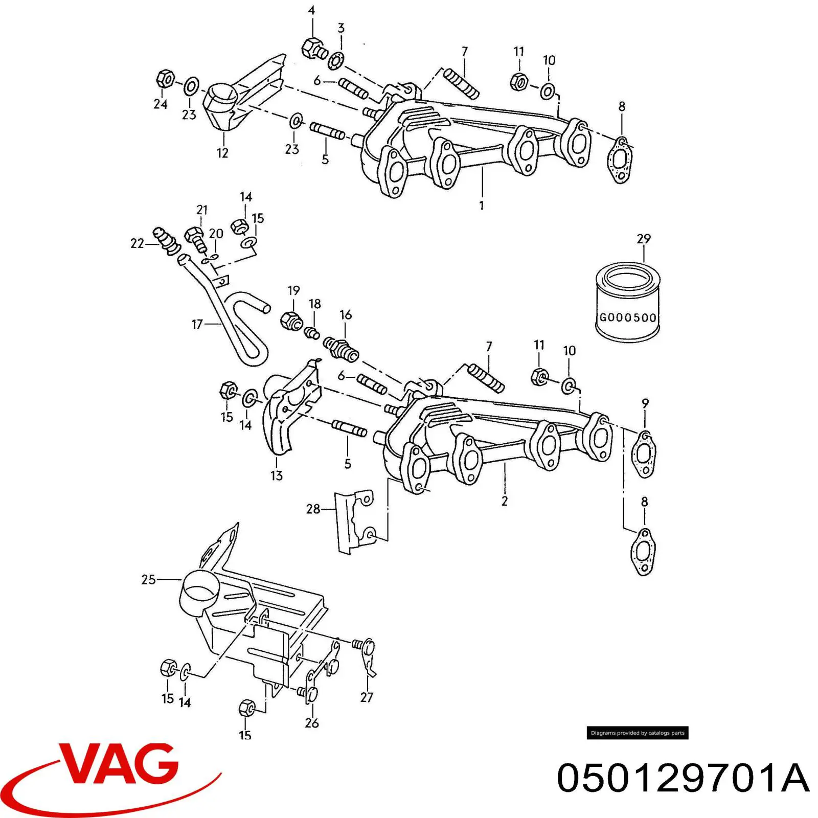  VAG 050129701A цена, от 99.52 USD