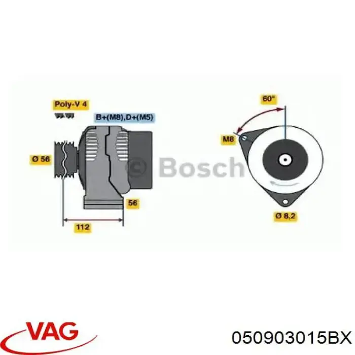 050903015BX VAG генератор