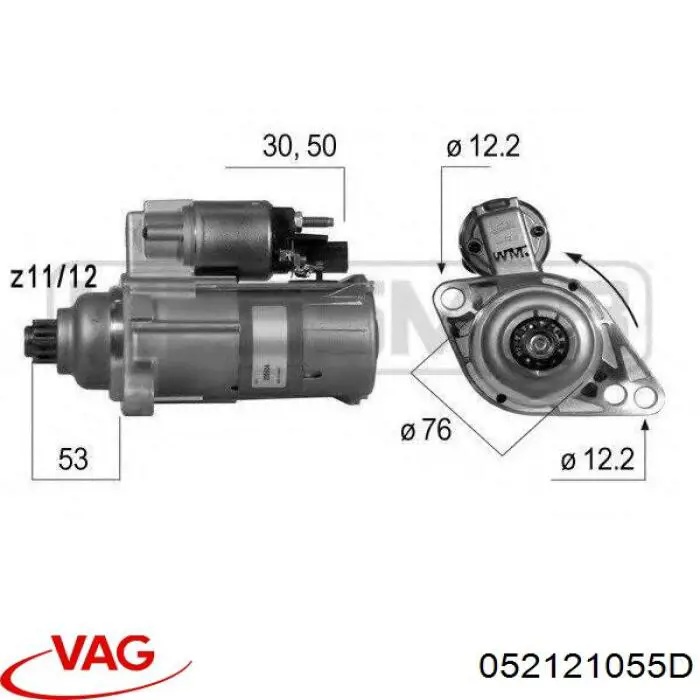 Шланг радиатора охлаждения VAG 052121055D цена, от 53.91 USD