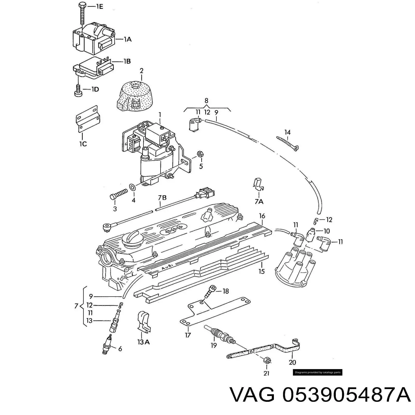  VAG 053905487A цена, от  USD