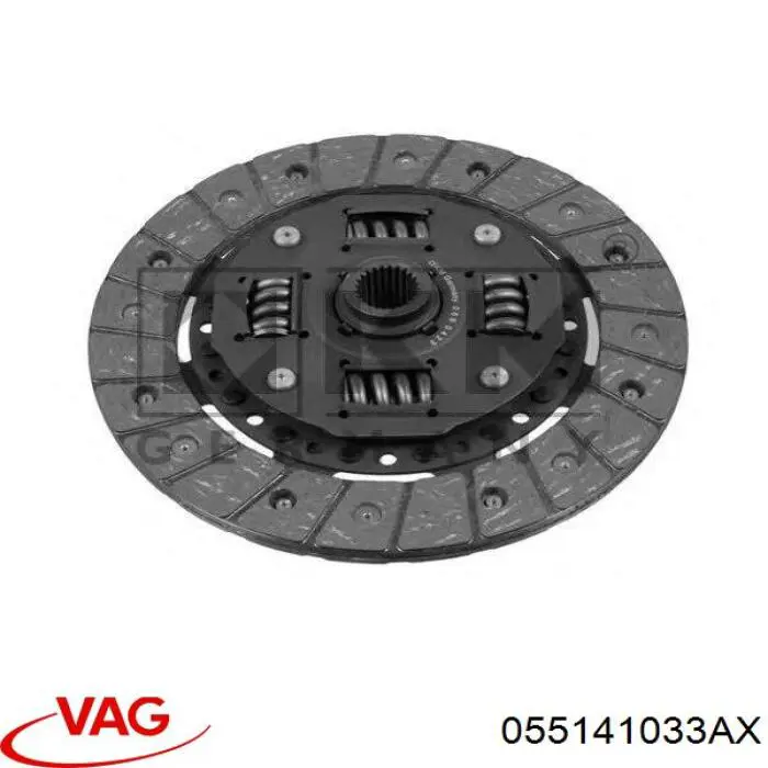055141033AX VAG Диск сцепления ведомый