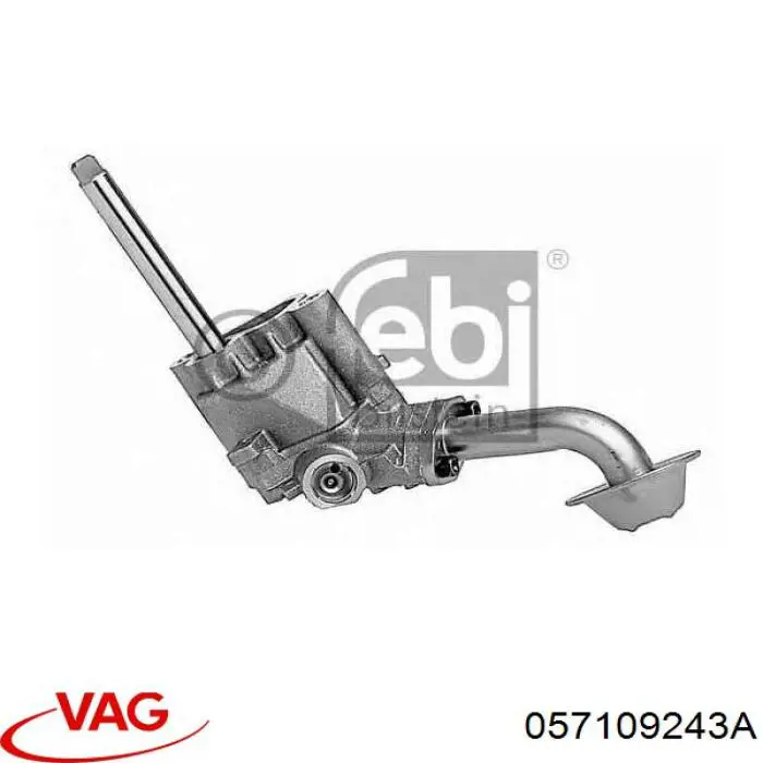 Обводной ролик ремня ГРМ VAG 057109243A цена, от 58.27 USD