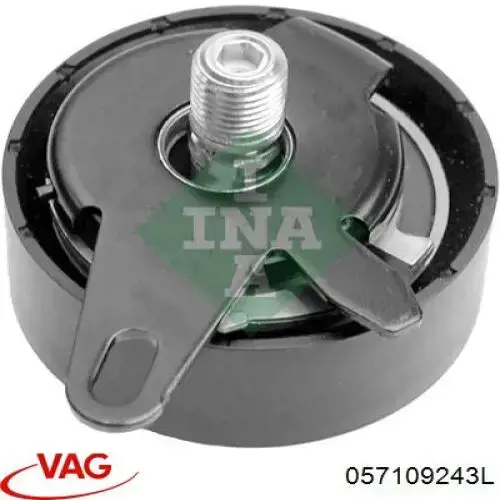 Натяжной ролик ремня ГРМ VAG 057109243G цена, от 109.33 USD