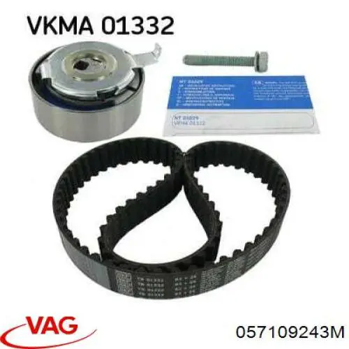 Купить 057109243M VAG Ролик натяжителя газораспределительного ремня