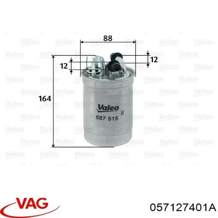 Купить 057127401A VAG Фильтр-отстойник топлива грубой очистки
