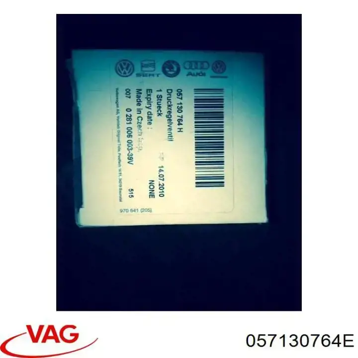 Регулятор давления топлива в топливной рейке VAG 057130764E цена, от 170.39 USD