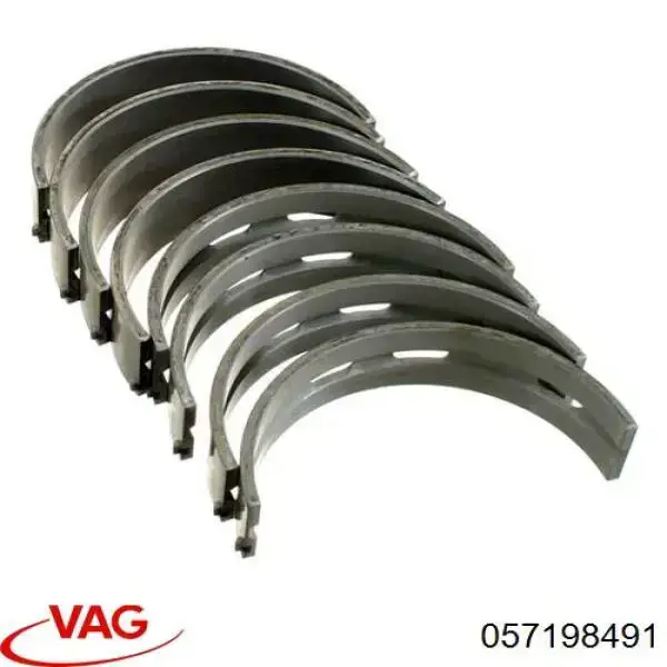 Вкладыши коленвала коренные, комплект, стандарт (STD) BM1017STD FAI
