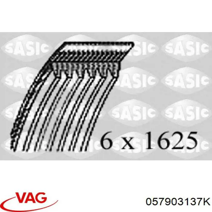 057903137K VAG Поликлиновый ремень