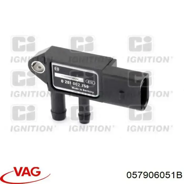 Купить 057906051B VAG Датчик давления выхлопных газов