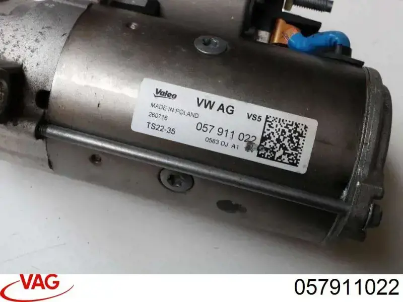 057911022 VAG Стартер автомобиля