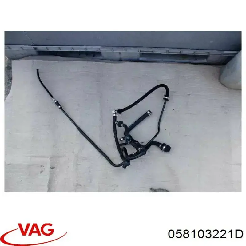 058103221B VAG патрубок вентиляции картера (маслоотделителя)