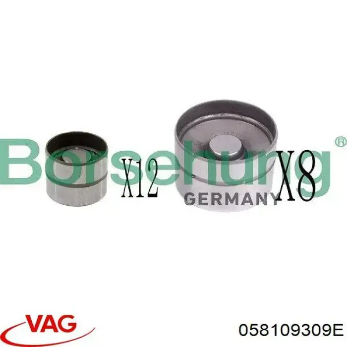 Толкатель клапана гидравлический VAG 058109309E цена, от 13.81 USD