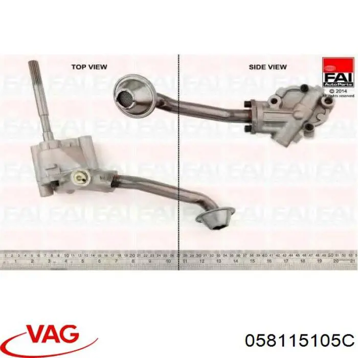Купить 058115105C VAG Насос маслозакачивающий