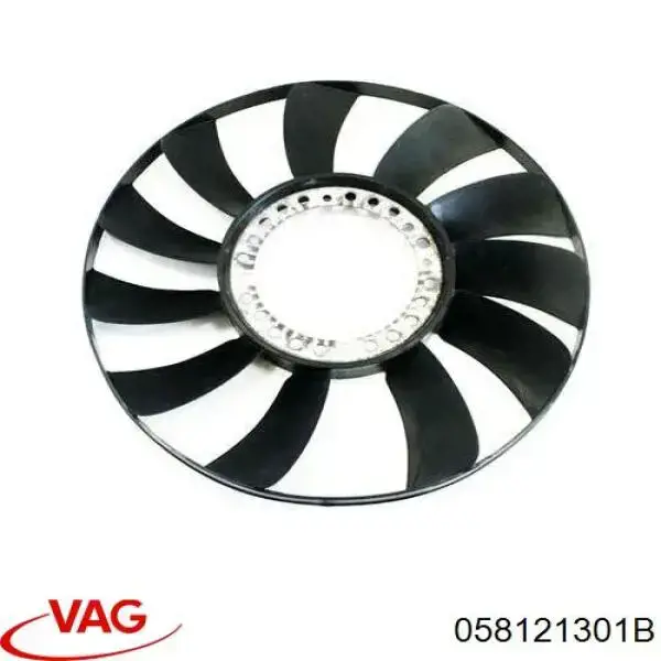 Вентилятор радиатора кондиционера VAG 058121301B