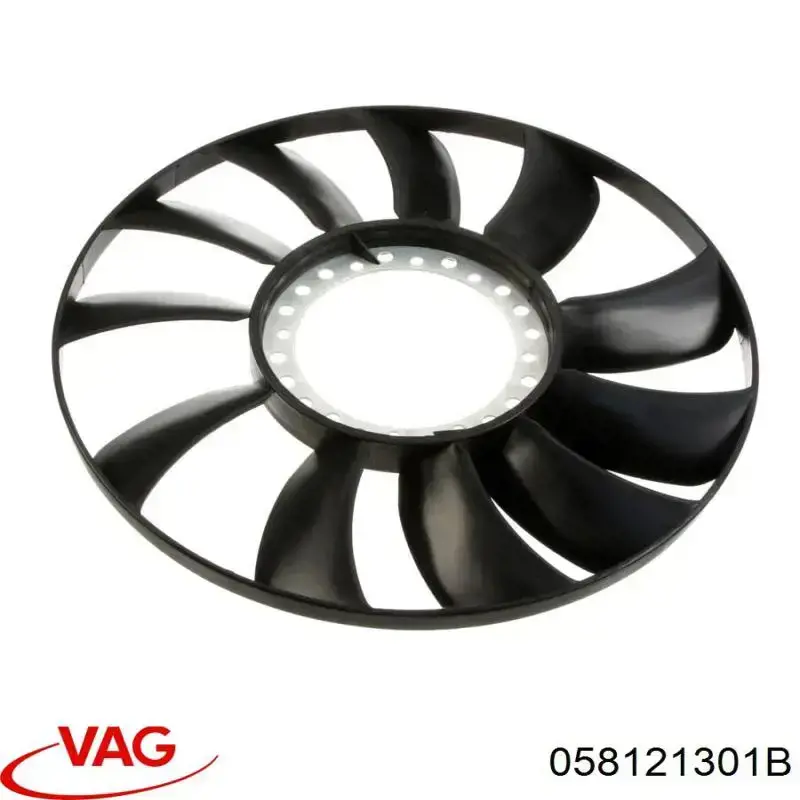 Купить 058121301B VAG Крыльчатка радиатора охлаждения