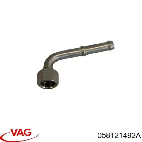 058121492A VAG трубка (шланг отвода масла от турбины)