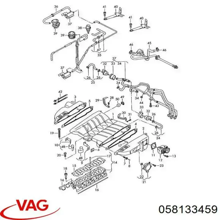 Купить 058133459 VAG Клапан вентиляции бензобака