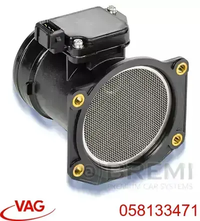 058133471 VAG sensor de fluxo (consumo de ar, medidor de consumo M.A.F. - (Mass Airflow))