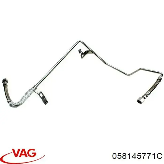 Купить 058145771C VAG Трубка (шланг) подачи масла к турбине