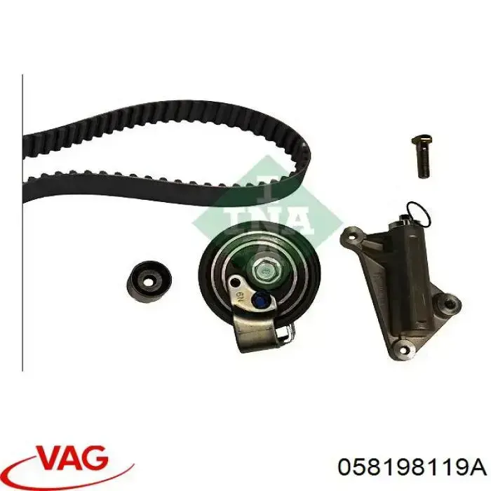 ГРМ ремни, комплект VAG 058198119A цена, от 137.56 USD
