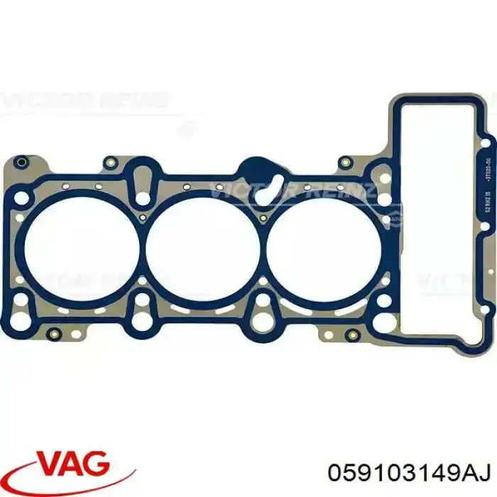 Прокладка головки блока цилиндров (ГБЦ), правая VAG 059103149AJ цена, от 43.49 USD