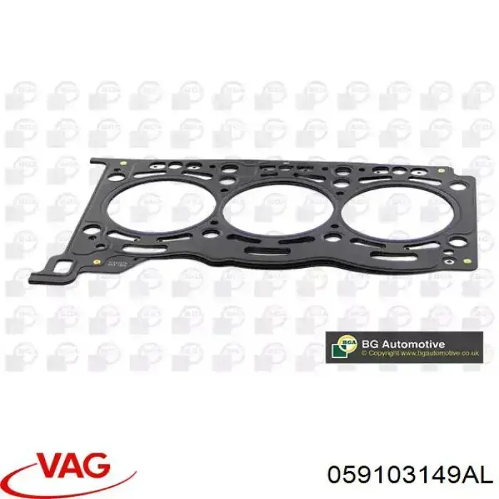 Прокладка головки блока цилиндров (ГБЦ), правая VAG 059103149AL цена, от 60.62 USD
