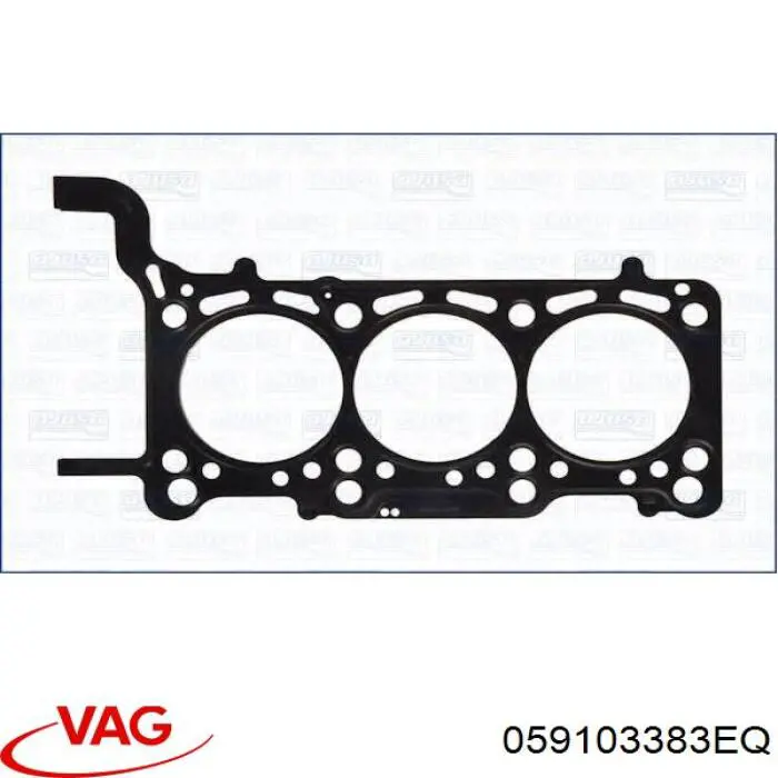 059103383EQ VAG прокладка головки блока цилиндров (гбц левая)